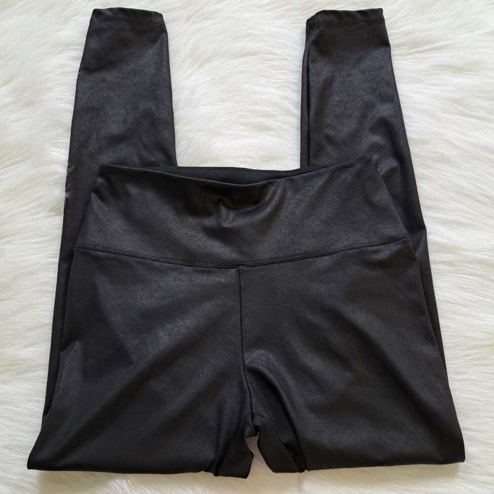 Simply Vera Vera Wang Stretch Faux Leather Leggings Size M